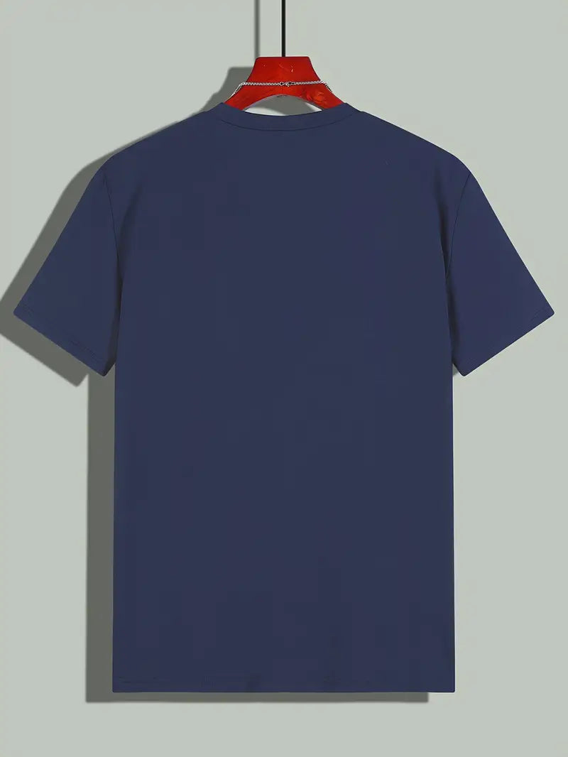Ewen | Camiseta Ajustada de Cuello Redondo de Manga Corta