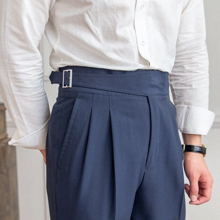 Axel | Pantalon Bărbați Talie Înaltă – Eleganță Clasică și Modernă