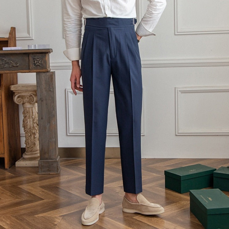 Axel | Pantalon Bărbați Talie Înaltă – Eleganță Clasică și Modernă