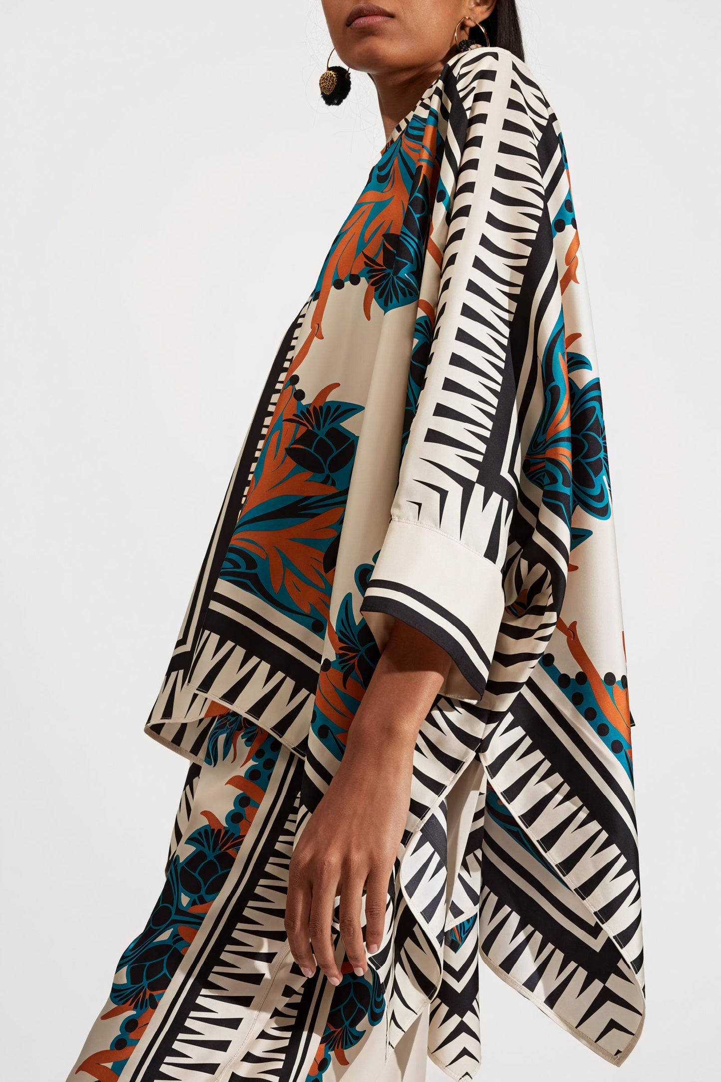 Inaya | Set Kimono – Boheemse Print En Wijde Broek