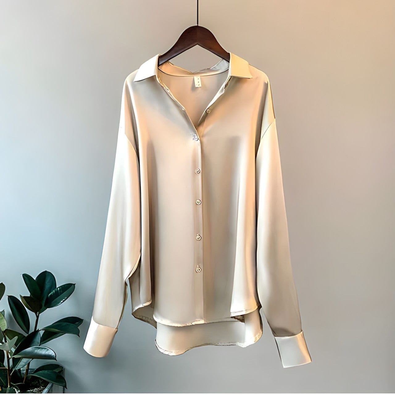Émilie | Chic en veelzijdige blouse – Gestructureerde en moderne silhouette