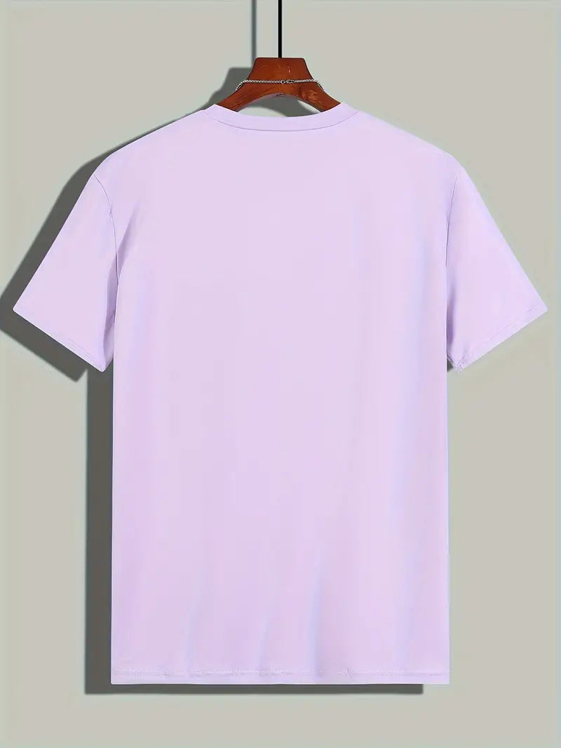 Ewen | Camiseta Ajustada de Cuello Redondo de Manga Corta