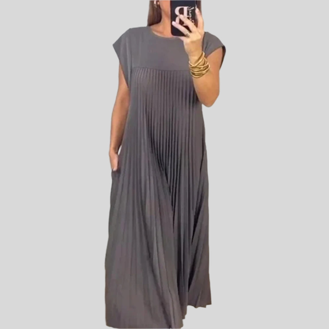 Léna | Elegant flytende plissert kjole