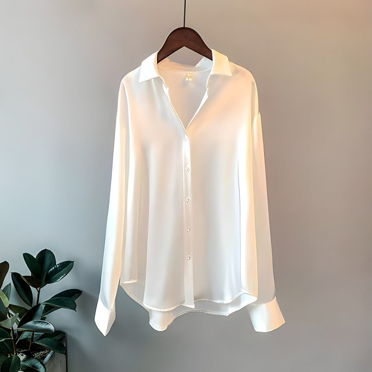 Émilie | Chic en veelzijdige blouse – Gestructureerde en moderne silhouette