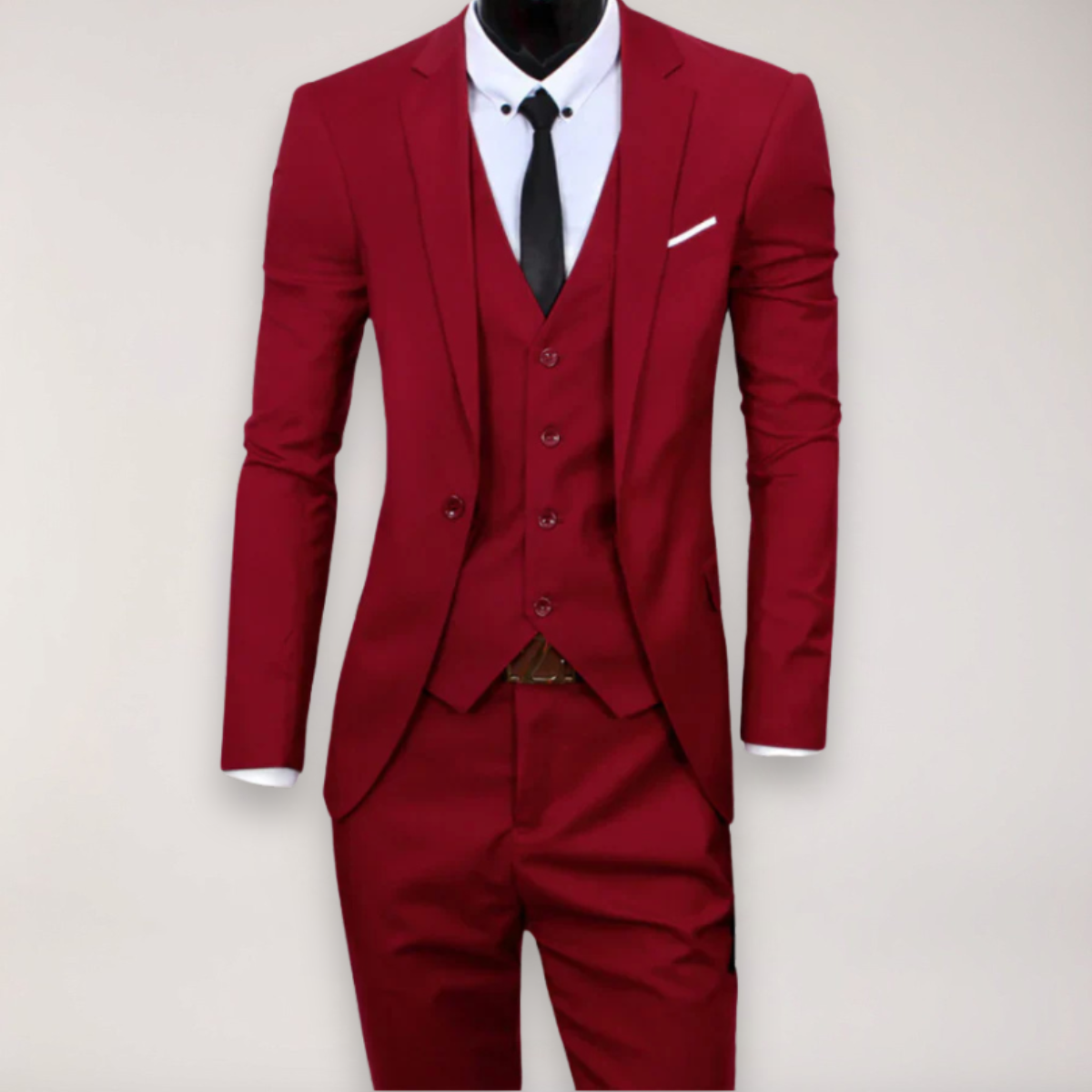 Emory | Męski garnitur trzyczęściowy Slim Fit Elegancki