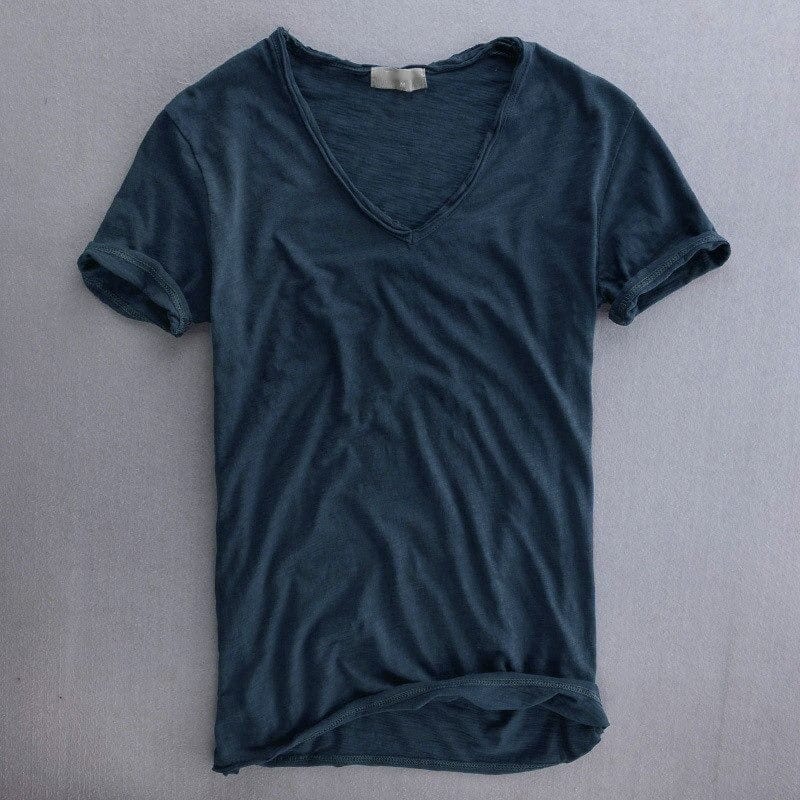 Robert | Tricou Bărbați Cu Guler În V – Stil Minimalist Și Atemporal