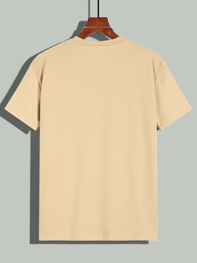 Ewen | Camiseta Ajustada de Cuello Redondo de Manga Corta