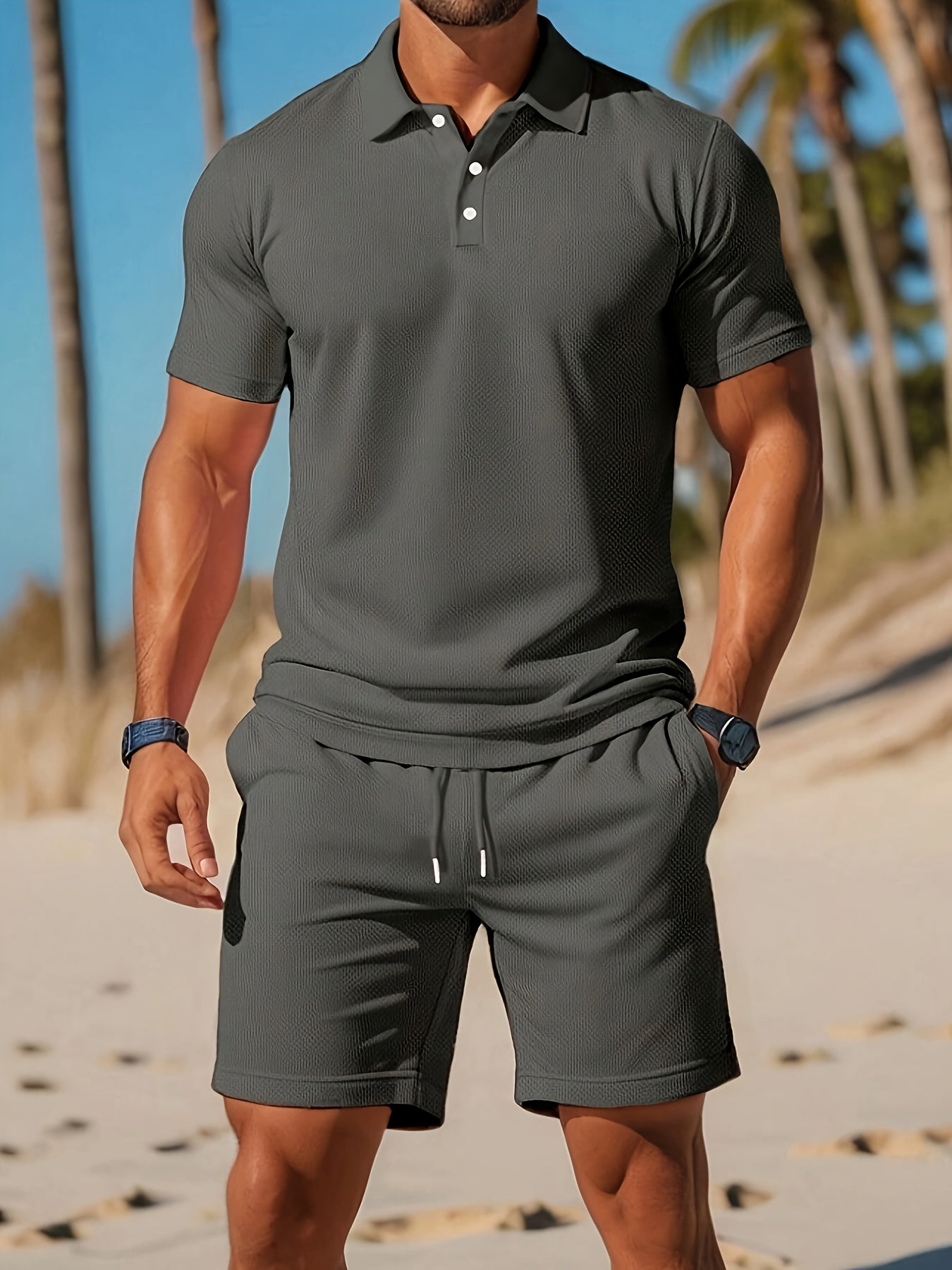 Charlie | Conjunto de Polo y Pantalón Corto para Hombre Confortable y Estiloso 