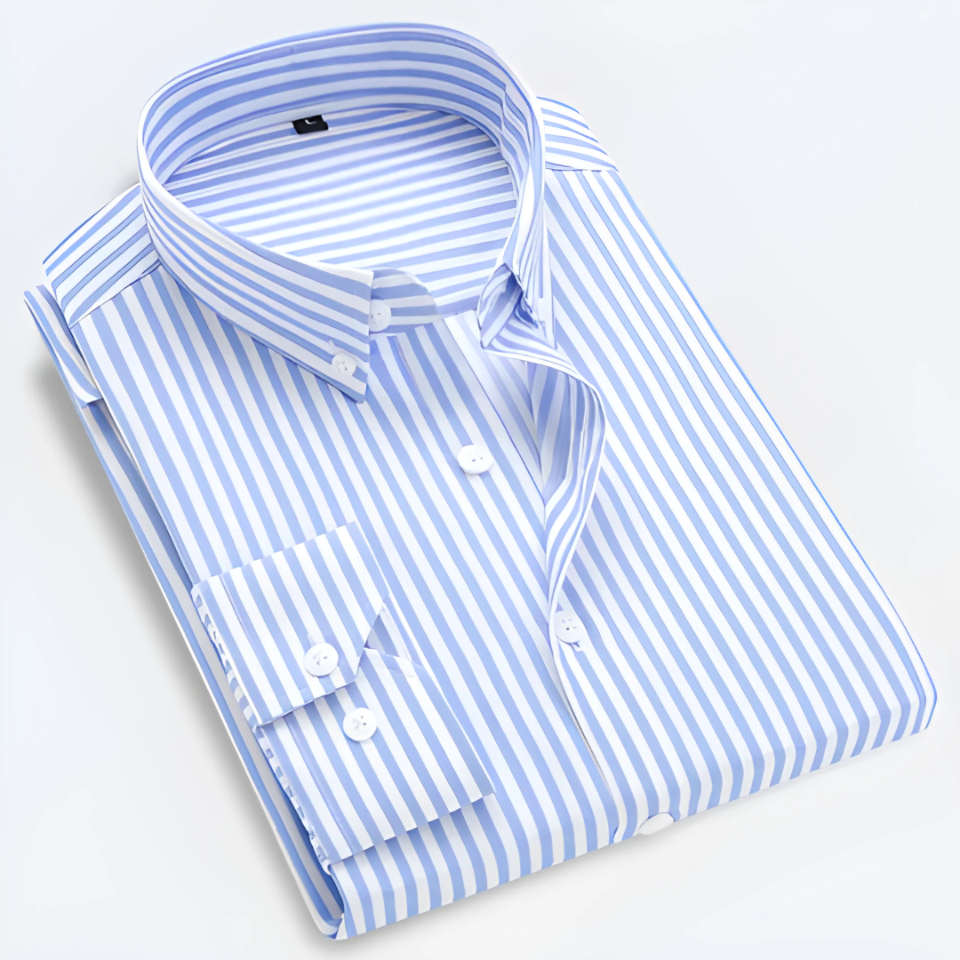 Idriss | Overhemd met Fijne Strepen – Slim Fit & Veelzijdige Stijl 
