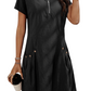 Marie | Casual Dress – Lichtheid en Moderne Rits 