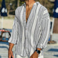 Elias | Camicia Striata Elegante a Maniche Lunghe 
