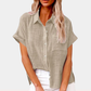 Nolwenn | Blouse Dames Korte Mouwen 