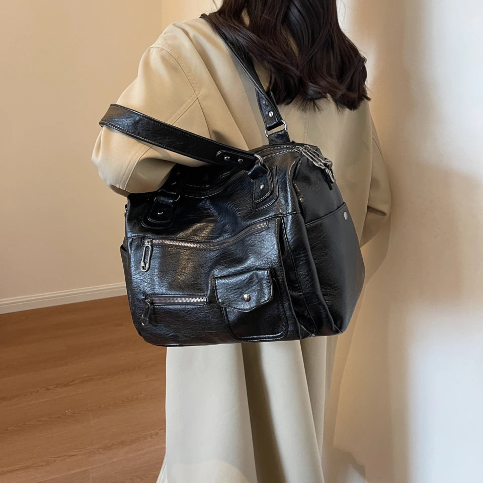Amaya | Gran Bolsa de Curso en Bandolera – Elegancia y Confort Diario 
