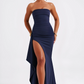 Giulia-rose | Robe Longue Sophistiquée – Fente Élégante Et Démarche Sublimée