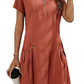 Marie | Casual Dress – Lichtheid en Moderne Rits 