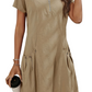 Marie | Casual Dress – Lichtheid en Moderne Rits 