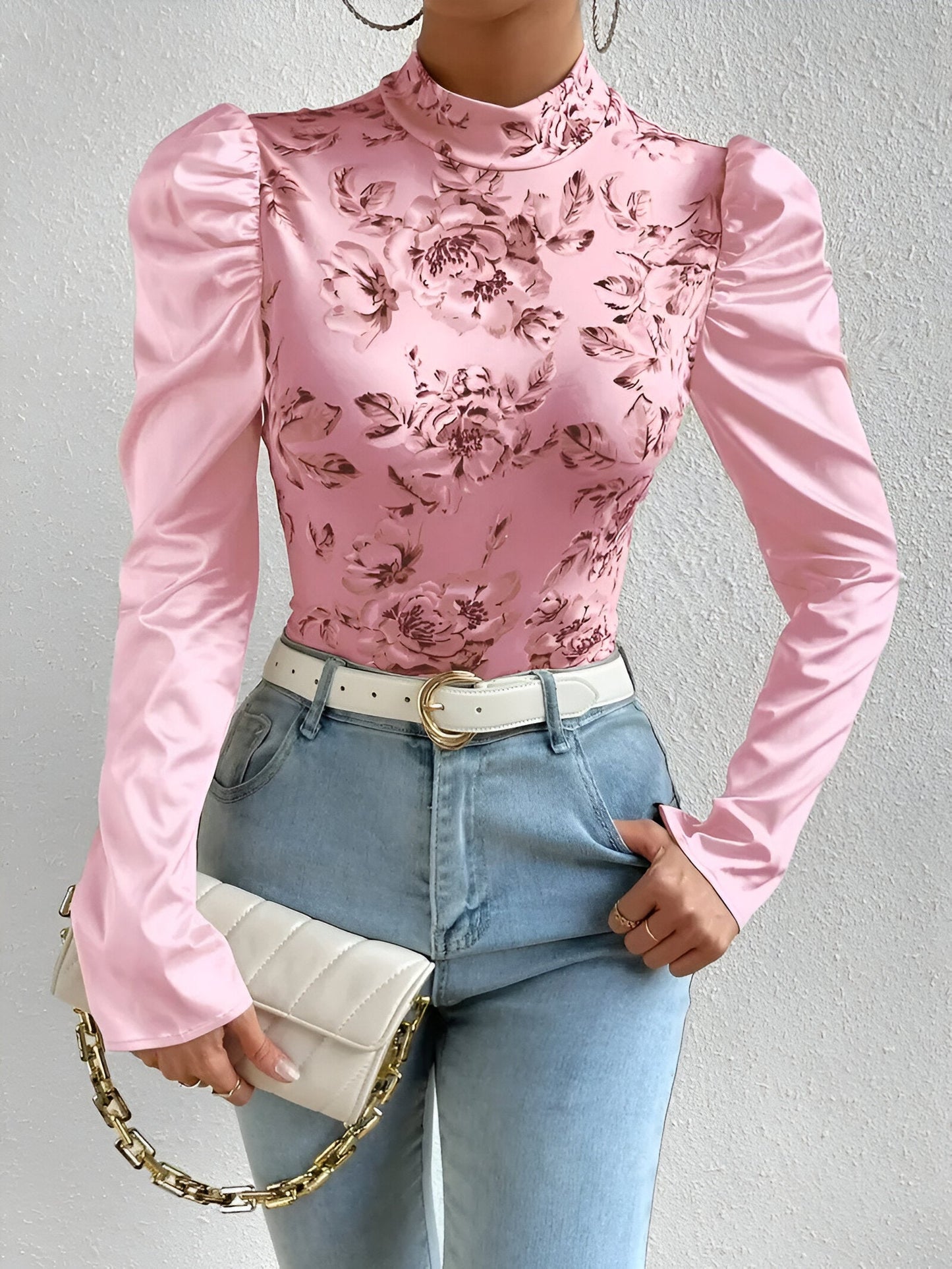 Élisa | Bluse Delikat Med Blomstertrykk – Finesse Og Modernitet 