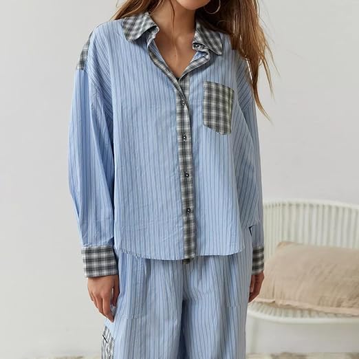 Lucienne | Mukava ja tyylikäs ruudullinen pyjama 