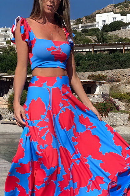 Joana | Ensemble Fleuri – Haut Et Jupe Pour Un Style Ensoleillé