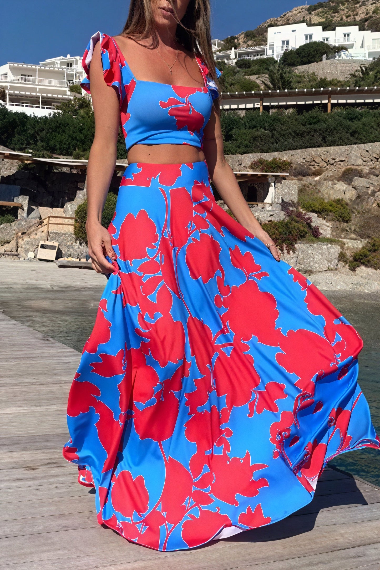 Joana | Ensemble Fleuri – Haut Et Jupe Pour Un Style Ensoleillé