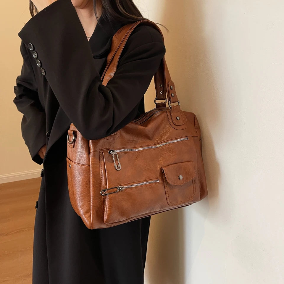 Amaya | Gran Bolsa de Curso en Bandolera – Elegancia y Confort Diario 