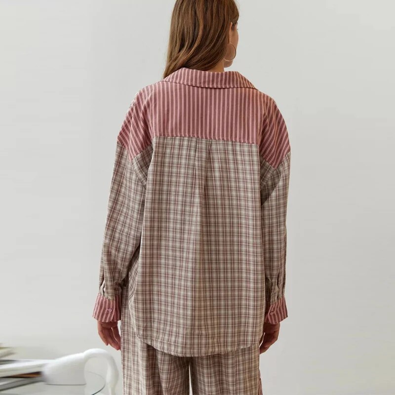 Lucienne | Mukava ja tyylikäs ruudullinen pyjama 