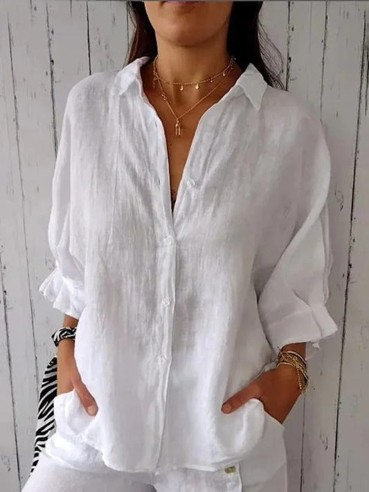 Nina | Casual Shirt – Dyskretna Elegancja Na Co Dzień 
