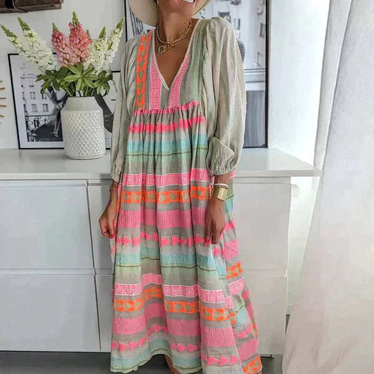 Yamina | Casual Dress Vrouw – Zomerse Look En Natuurlijke Elegantie 