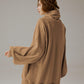 Oversize sweatshirt med rullekrave - Elegant komfort 