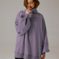 Oversize sweatshirt med rullekrave - Elegant komfort 