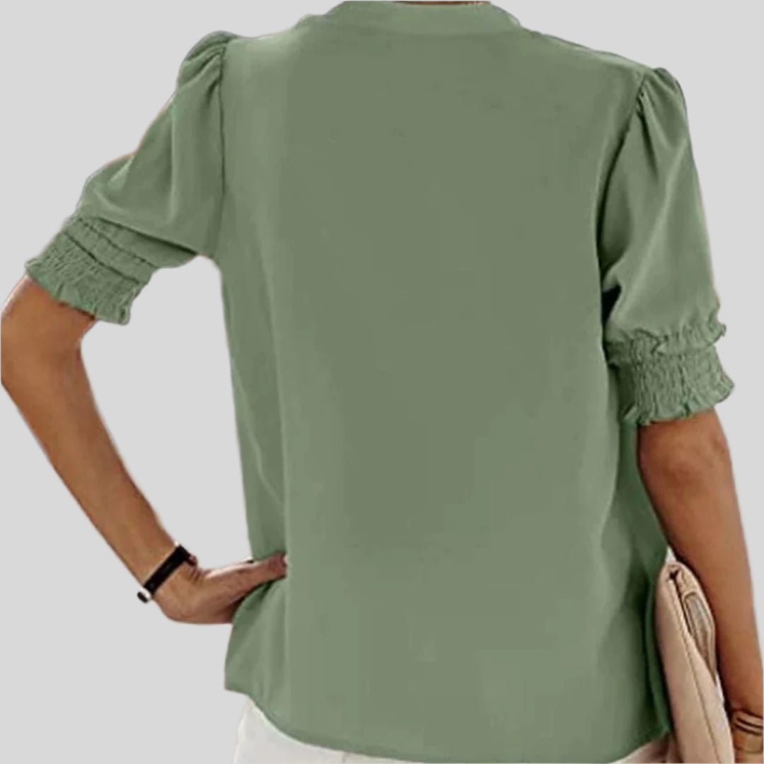 Déborah | Elegant Blouse with Ruffled Sleeves 