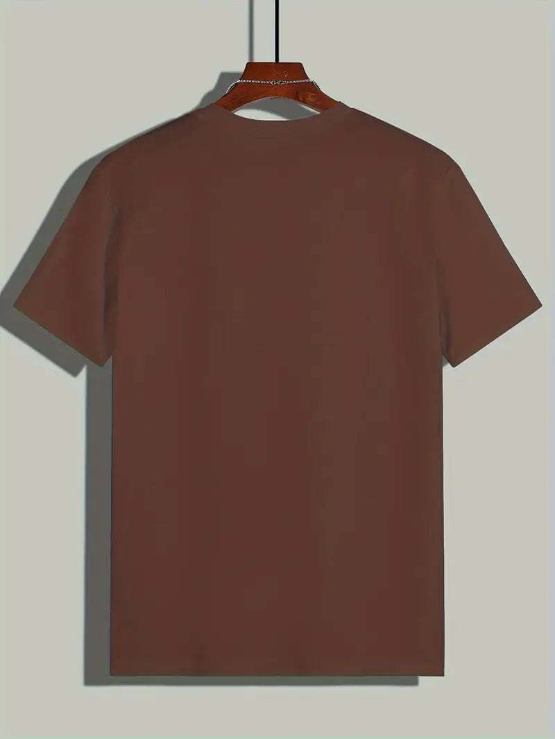 Ewen | Camiseta Ajustada de Cuello Redondo de Manga Corta 