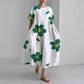 Dorothée | Long Dress with Patterns – Loose and Trendy Cut 