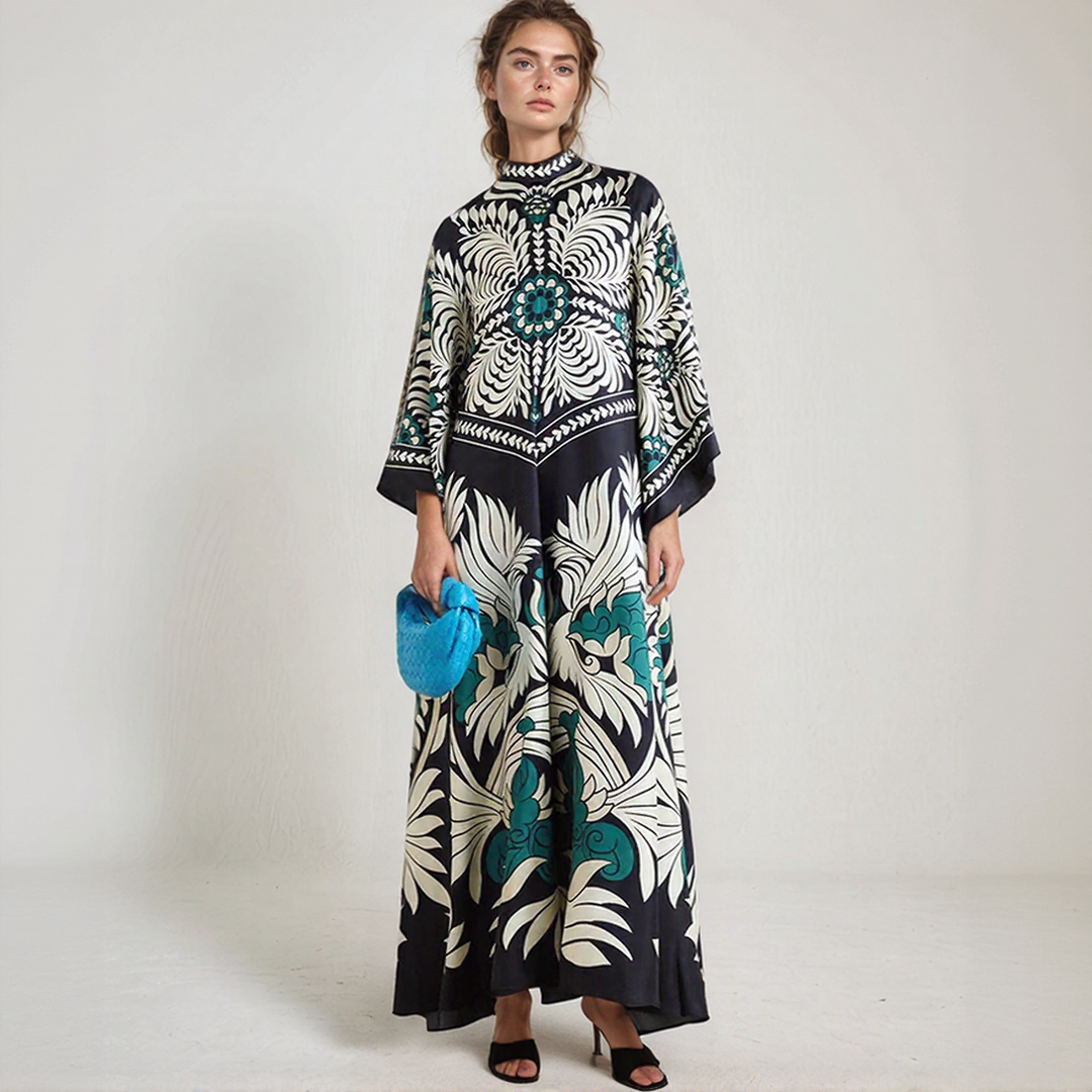 Djamila | Maxi Kaftan Bohém Ruha – Lazán Elegáns és Légies 