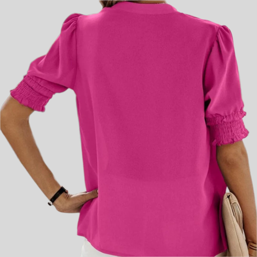 Déborah | Elegant Blouse with Ruffled Sleeves 