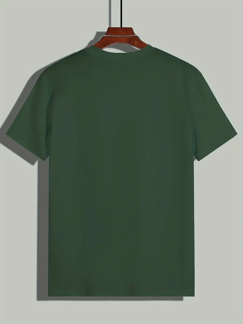 Ewen | Camiseta Ajustada de Cuello Redondo de Manga Corta 