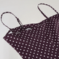 Beatrice | Kort Kjole Med Prikker – Sjokolademønster For En Vintage Chic Stil 