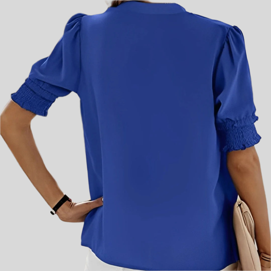 Déborah | Elegant Blouse with Ruffled Sleeves 