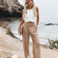 Sandra | Pantalon Palazzo – Talie Înaltă Și Eleganță Fluidă 