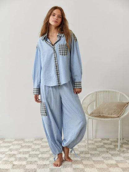 Lucienne | Mukava ja tyylikäs ruudullinen pyjama 