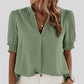 Déborah | Elegant Blouse with Ruffled Sleeves 