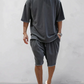 Adrien|Sammen T-Shirt Oversize Og Shorts Til Et Komfortabelt Og Stilfuldt Look 