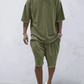 Adrien|Sammen T-Shirt Oversize Og Shorts Til Et Komfortabelt Og Stilfuldt Look 