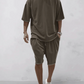 Adrien|Sammen T-Shirt Oversize Og Shorts Til Et Komfortabelt Og Stilfuldt Look 