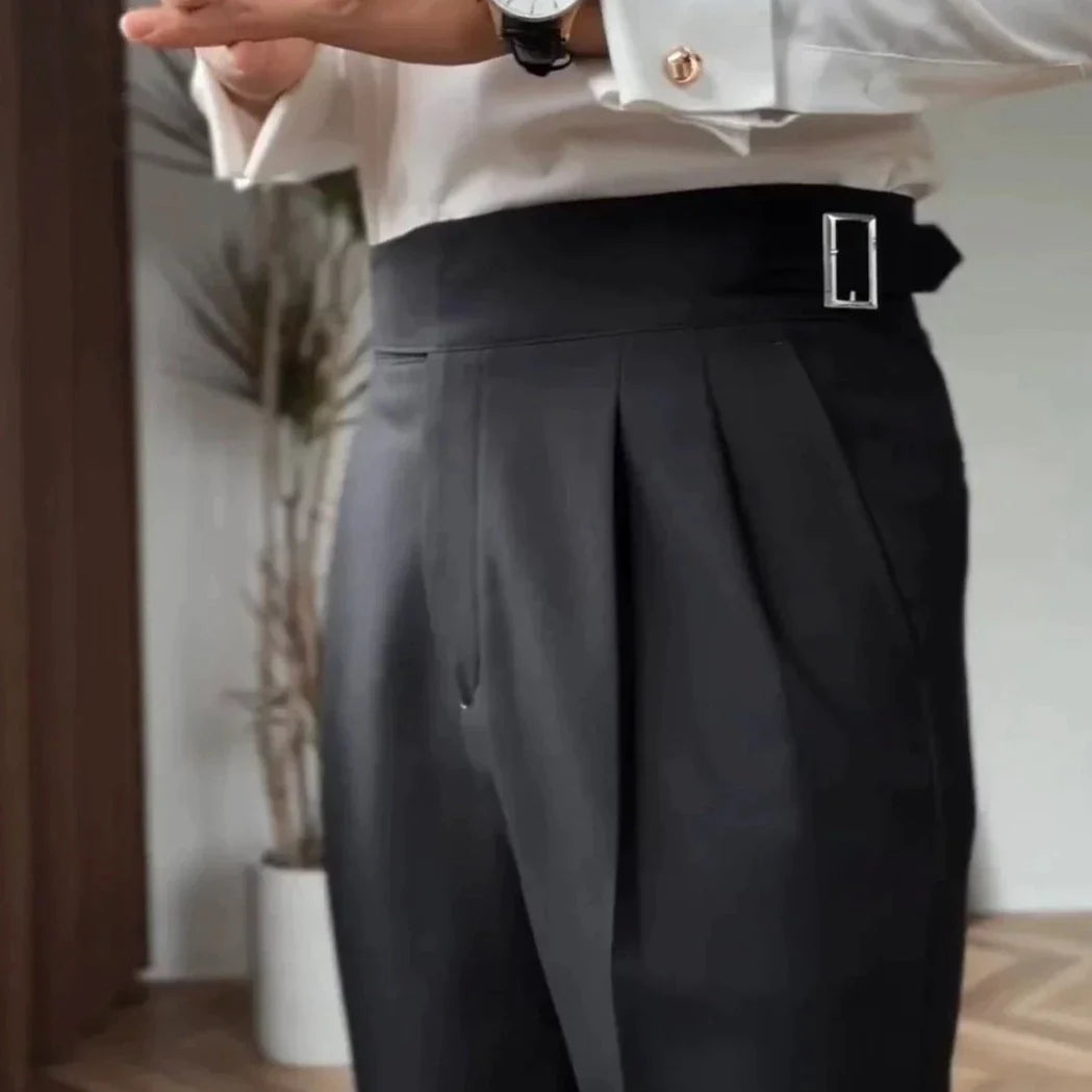 Axel | Pantalon Bărbați Talie Înaltă – Eleganță Clasică și Modernă 